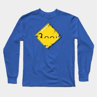 Nessie Crossing: Watch for the Legendary Loch Ness No 2 Long Sleeve T-Shirt